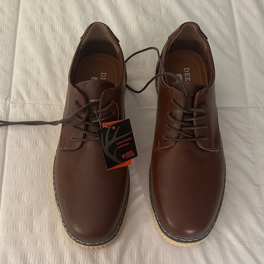 Deer Stags Men's Dark Brown Oxfords